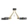 Antecu chandelier 4XLED 104W 3000-6000K black and gold 65x65x27 cm Bayerlux