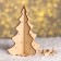 New Year's Christmas tree table team "New Year!", 120 x 140 mm