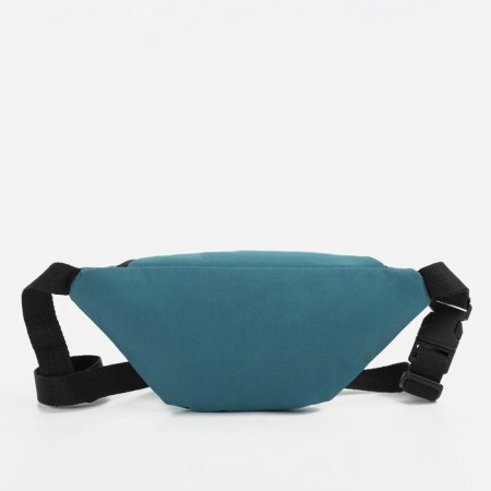 Zipper waist bag, turquoise color-1