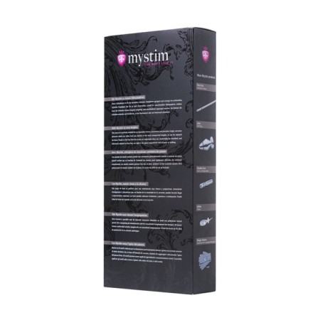 Lasso for the penis Mystim Rodeo Robin, electrical stimulation, silicone, black, 42 ​​cm-7