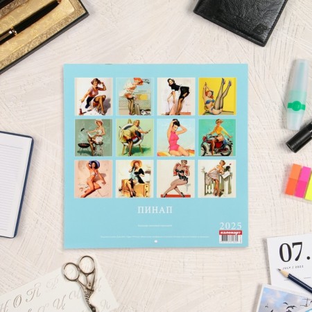 Calendar of the Overdo on the Pinap paper clip 2025, 12 sheets, 29x29 cm-3