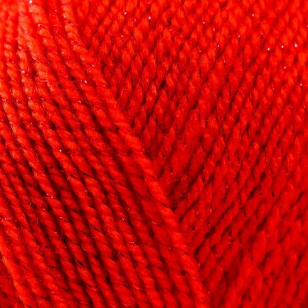 The yarn "flickering" 96% acrylic high-volume, 4% metabolit 430m/100g (88 red poppy)-2