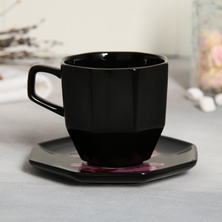 Tea couple "March 8", mug 200 ml, saucer 13 cm-2