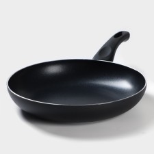 Field frying pan Basic, D = 26 cm, plastic handle, anti -stick coating, induction, black color