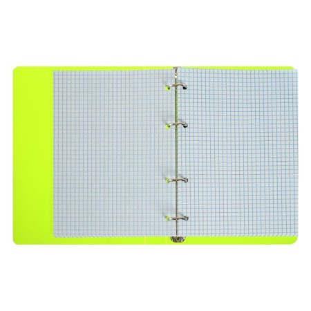 Notebook on rings A5 80 sheets in Calligrata cage, salad, plastic cover, offset unit-4
