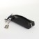Key of zipper, length 16 cm, ring, carbine, black color