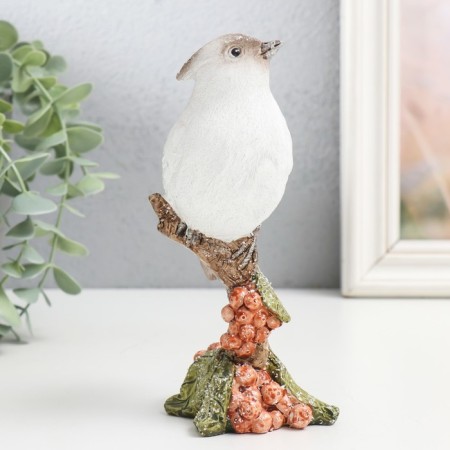 Polystone souvenir "Bird on the winter mountain ash" 7x6x15.5 cm-3