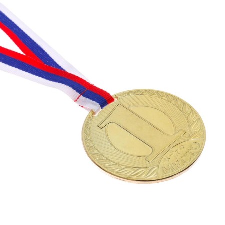 Prize medal 078 diam 6 cm. 1 place. The color of evil. With a ribbon-3