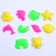 Molding molds, set 10 pcs., Mix color