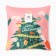 Case on the pillow Ethel "Christmas tree", 40*40 cm, 100% polyester, velor