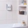The dispenser for an antiseptic or liquid soap is mechanical, double, 1000 ml, plastic