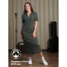 Women's dress, size 44, khaki color