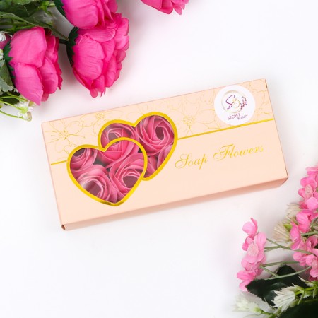 Soap roses, pink, set of 10 pcs.-7