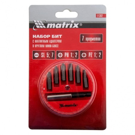 Set of BIT MATRIX 11392, magnetic adapter for bit, 7 pcs.-5
