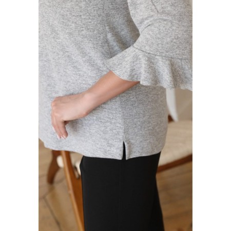 Female jumper, size 46, gray color-4