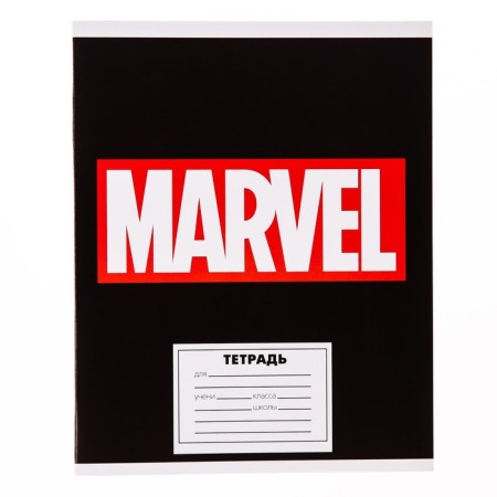 Notebook in a cage 24 sheets, 4 types of mix, cover covering cardboard, Avengers-6