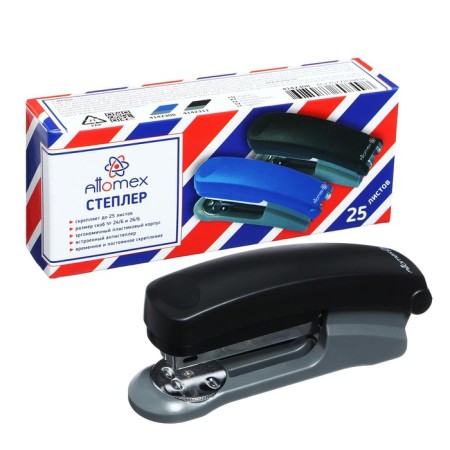 Stapler No. 24-26/6 25 sheets, Devente Attomex plastic, black