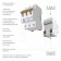 Aircraft switch 3P 10 A C 4.5 KA W903P104