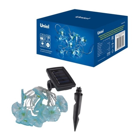 Garden Darwal on the Solar Battery "Back" Uniel, IP44, 1.8 m, white-4