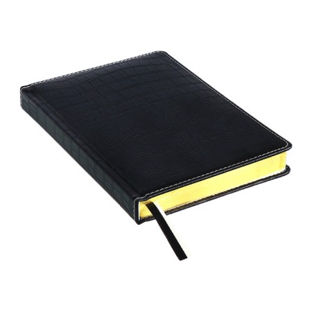 Dated diary 2024 A5 176 sheets, Devente.wild, Firmly covered with artificial leather, gold cut, lies, cream block 70 g/m2, black-3