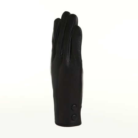 Female gloves, size l, with insulation, black color-1