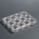 A set of jars for decor, 12 pcs, in an organizer, 4 ml, 12 × 10 × 3 cm, the color is transparent