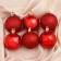 Set of balls plastic D-5 cm, 12 pcs "glossy shine" red