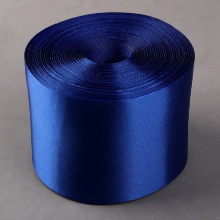Satin tape, 100 mm × 100 ± 5 m, blue color-1