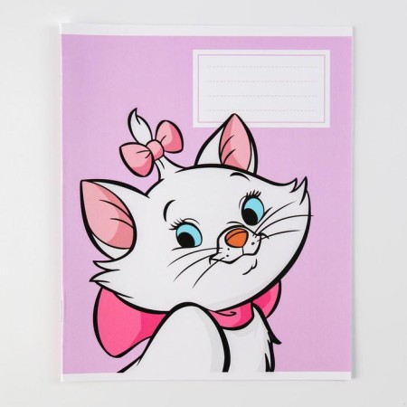 Notebook in a ruler of 12 sheets, 5 types of mix, cover coated cardboard, cats aristocrats-5