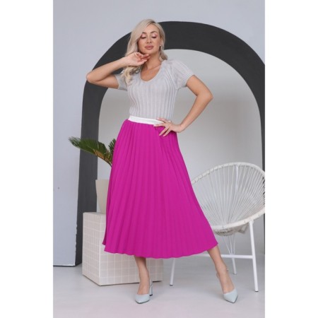 Female skirt, size 54, fuchsia color-3