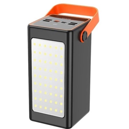 External battery Hoco J107, 90,000 mAh, 2USB/type-C, 22.5W, 3 A, flashlight, black-4