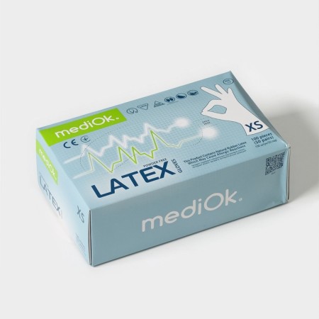 Latex gloves observant, textured, n/st, size XS-4