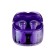 Wireless headphones K20, TWS, inserts, BT 5.0, 35/260 mAh, transparent, purple