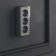 The w5073104 socket is triple with grounding and curtains, graphite rifted
