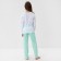 Пижама для девочки (кофта и брюки) MINAKU, цвет белый/мятный, рост 146 см
