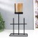 Summary Metal, glass for 1 candle "Arcana" D-5 cm, black 8.4x12.8x22.5 cm