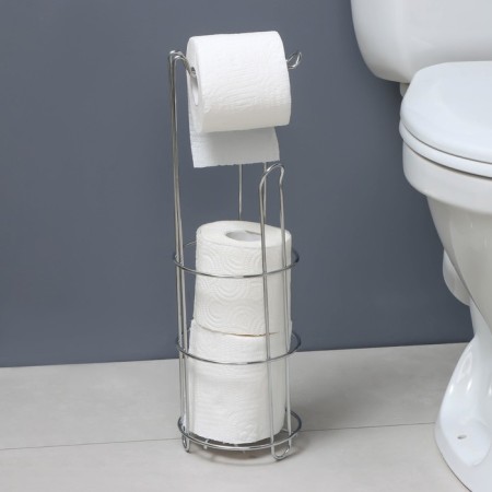Держатель-стойка для туалетной бумаги Доляна, 14,5×15×48 см-4