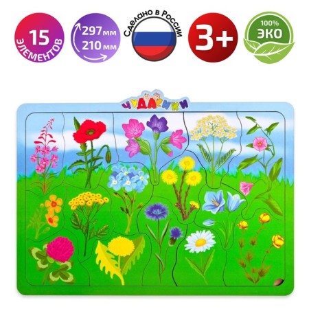 Puzzle-headed "Field flowers"