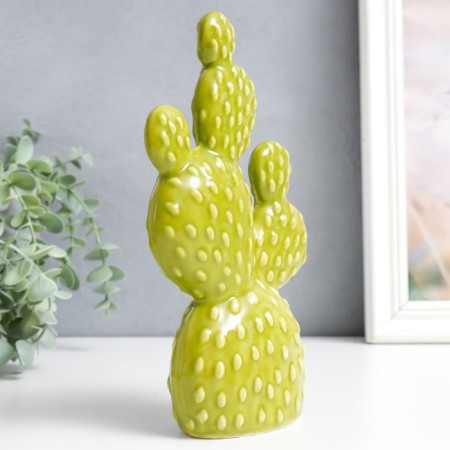Souvenir Ceramics "Cactus Option" Green 5x12.5x22 cm-1