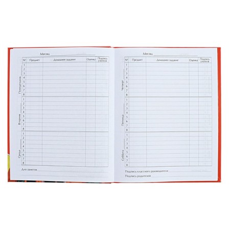 Diary for grades 5-11 "Techno aesthetics", hard cover, glossy lamination, 48 sheets-6