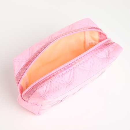 Lightning cosmetic bag, pink color-3