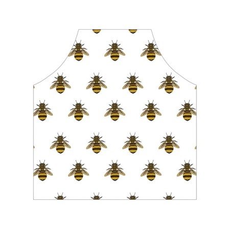 Apron kitchen with a photo print "Invasion of bees", adjustable, size OS-2