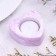 Small Climb "Small Heart. Marble" from gypsum, 7x3cm, marble with purple half -losers