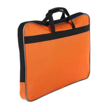 Folder with handles Textile A4, 365 x 290 x 30 mm, calligrata, 1Sh41, "office", external/inner pocket, orange