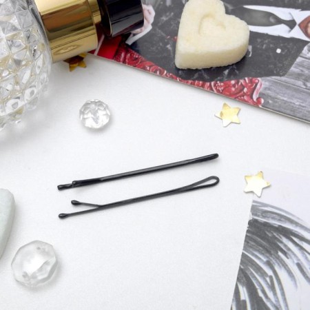 Invisibility for hair "Classic" (set 24 pcs) smooth, 5 cm, black-1