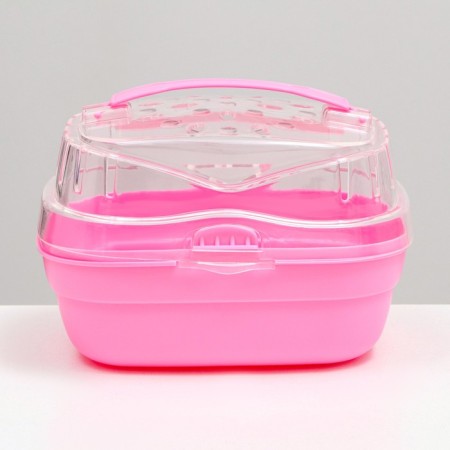 Carrying for rodents "Pijon", 23 x 16 x 15 cm, pink-1
