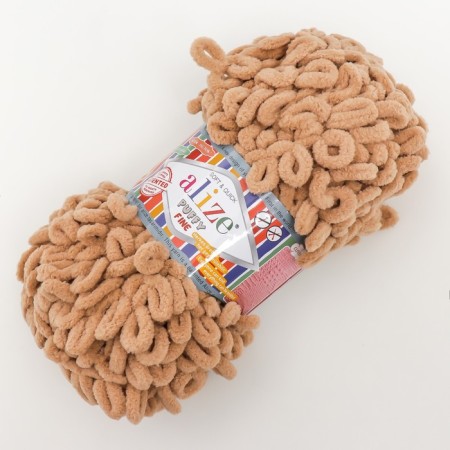 Yarn "Puffy Fine" 100% micropoliester 14.5m/100g (415 Sand)-1