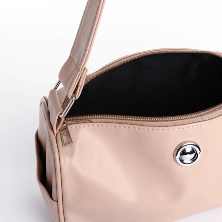 Cross-Bodi Bag on a zipper, beige color-3