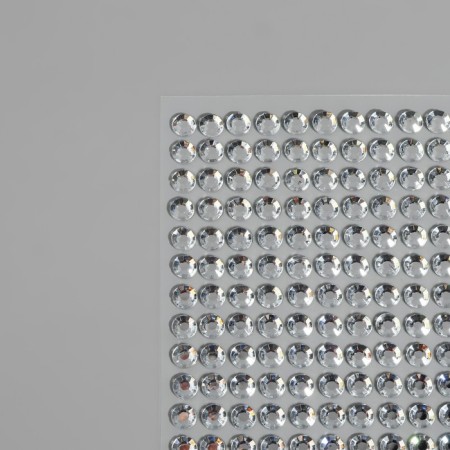 Rhound rhinestones, d = 6 mm, 160 pcs on the sheet on the sheet, the color is silver-2