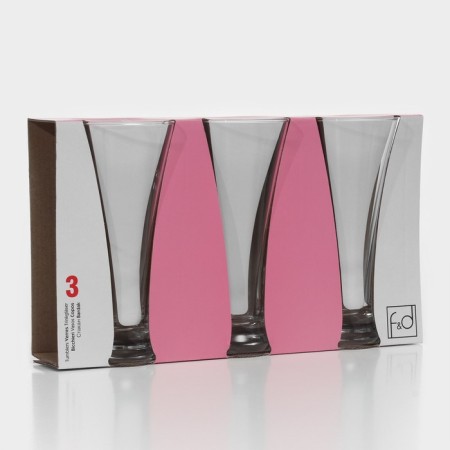 A set of glass glasses for beer PUB, 320 ml, 3 pcs-4